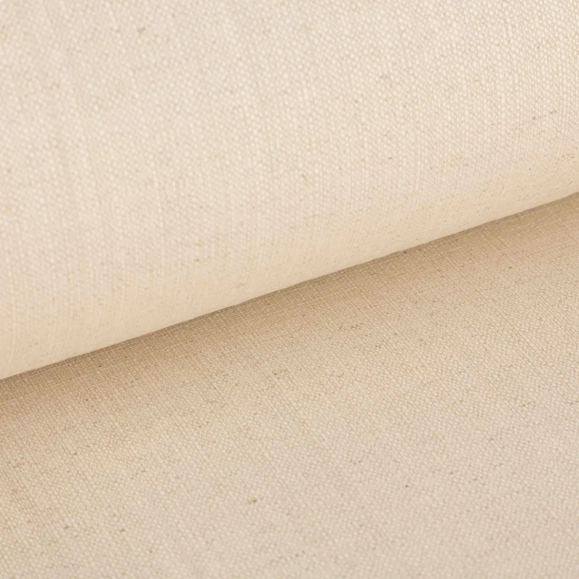 Jacquard Stoff aus Baumwolle und Leinen mit Struktur natur 2,80m Breite
