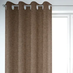 Jacquard-Stoff Dekostoff Herringbone Fischgrätmuster Streifen braun meliert 1,40m Breite