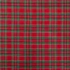 Jacquard Stoff Dekostoff Vichy Karo rot grün 2,80m Breite