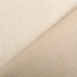 Jacquard Stoff Dobby Fischgrat natur 1,40m Breite