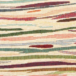 Jacquard Stoff Gobelin Streifen beige bunt 1,40m Breite
