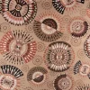 Jacquard Stoff Premium Dekostoff Mandala Circle Sun taupe rot schwarz 1,4m Breite