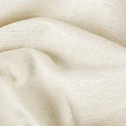Jacquard Stoff Silver Glam Metallic-Effekte weiß silber 2,80m Breite
