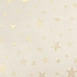 Jacquard Stoff Weihnachtsstoff Sterne Gold Glam Metallic-Effekte beige gold 2,80m Breite