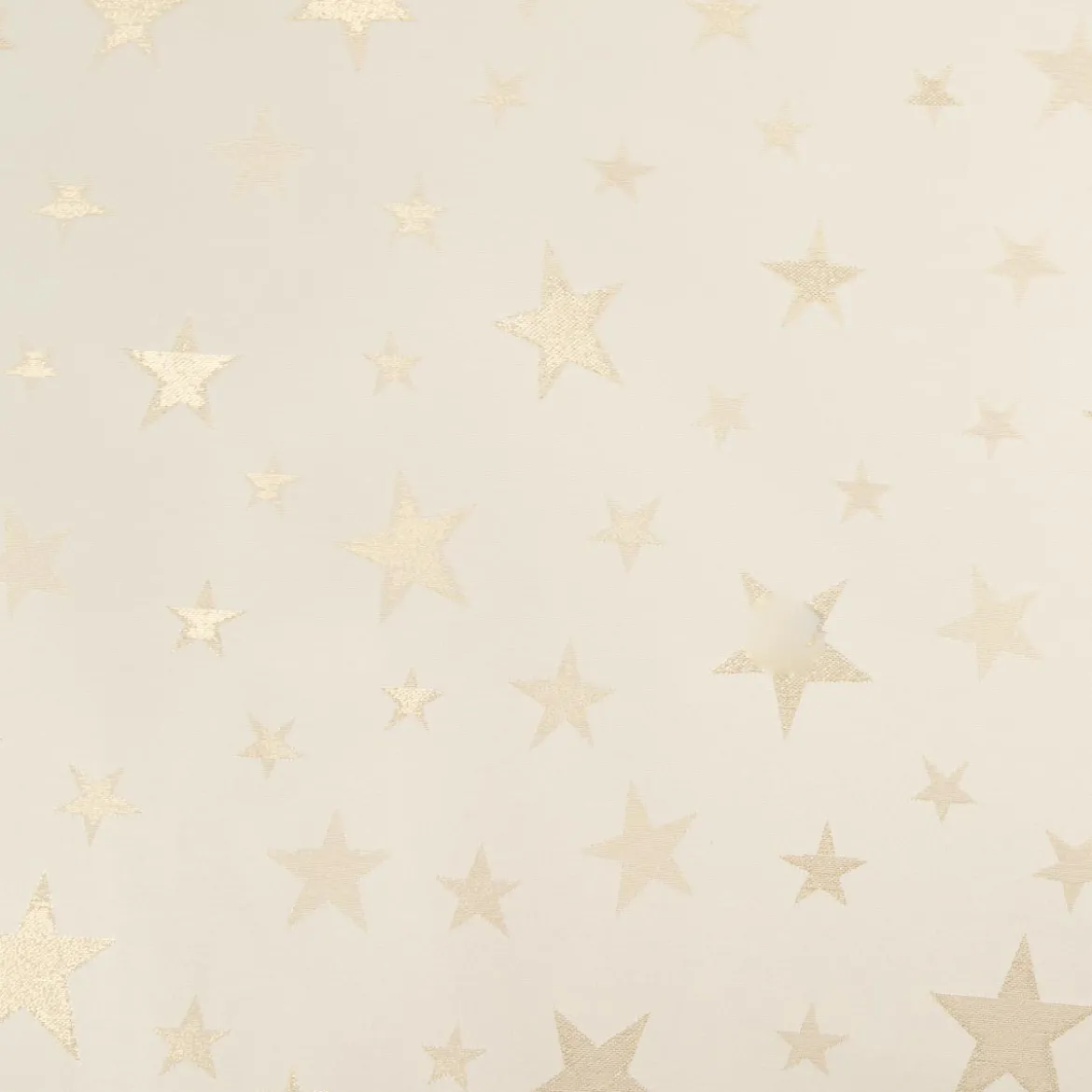 Jacquard Stoff Weihnachtsstoff Sterne Gold Glam Metallic-Effekte beige gold 2,80m Breite