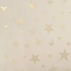 Jacquard Stoff Weihnachtsstoff Sterne Gold Glam Metallic-Effekte beige gold 2,80m Breite