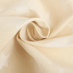 Jacquard Stoff Weihnachtsstoff Sterne Gold Glam Metallic-Effekte beige gold 2,80m Breite
