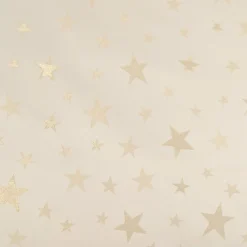 Jacquard Stoff Weihnachtsstoff Sterne Gold Glam Metallic-Effekte beige gold 2,80m Breite
