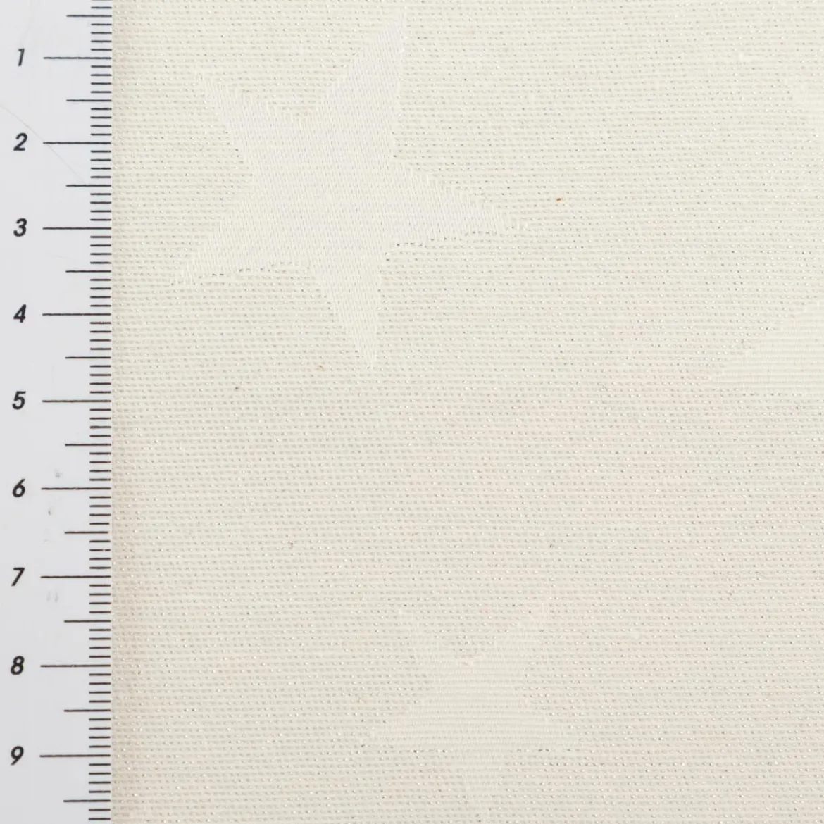Jacquard Stoff Weihnachtsstoff Sterne Silber Glam Metallic-Effekte ecru silber 2,80m Breite