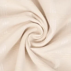 Jacquard Tischwäschestoff Dekostoff extrabreit Karo Würfel ecru 2,8m Breite