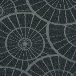 Jacquard Tischwäschestoff Doubleface extrabreit Caprice Kreise petrol 3,2m Breite