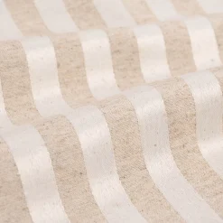 Jacquard Tischwäschestoff Doubleface extrabreit Streifen natur beige 2,8m Breite