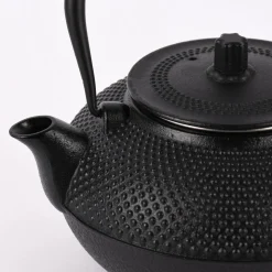 Japanische Teekanne Gusseisen schwarz 1500ml