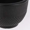 Japanische Teetassen Gusseisen Struktur- und Punktemuster schwarz 100ml 2Stk