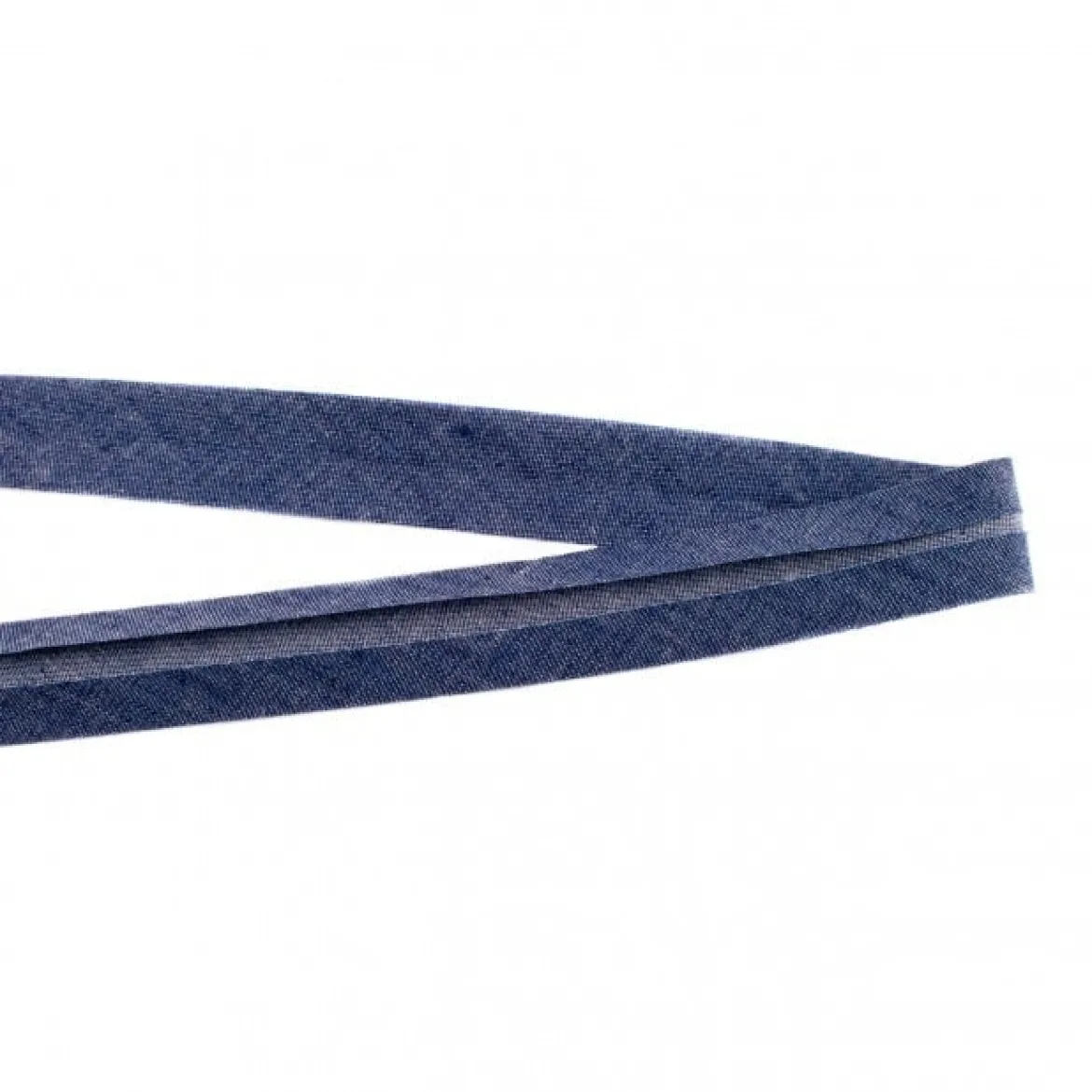 Jeans Schrägband dunkelblau Meterware Breite: 2cm
