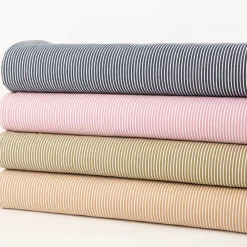 Jeansstoff Stretch Streifen rosa 140cm Breite