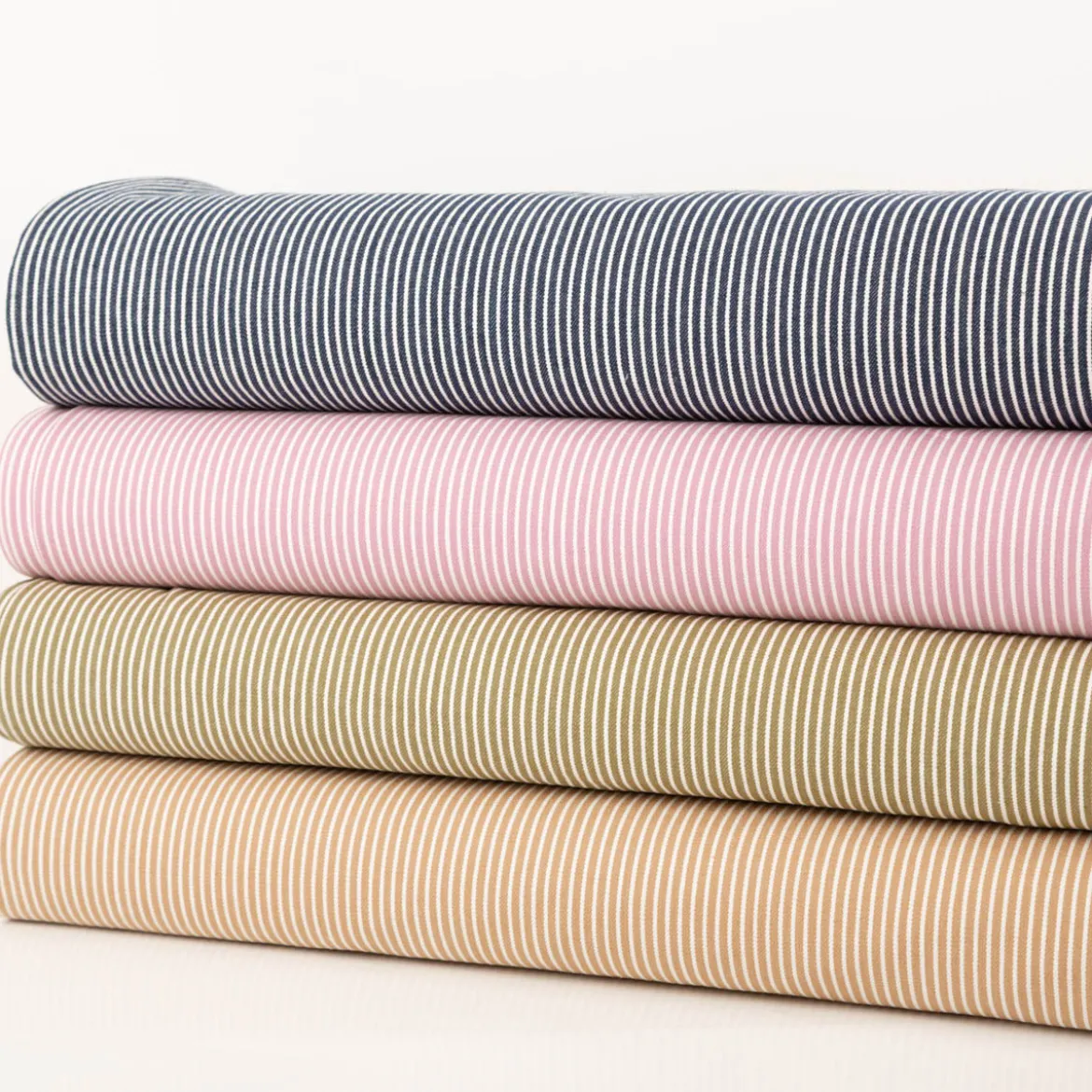 Jeansstoff Stretch Streifen rosa 140cm Breite