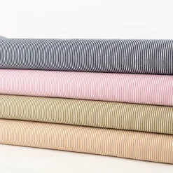 Jeansstoff Stretch Streifen beige 140cm Breite