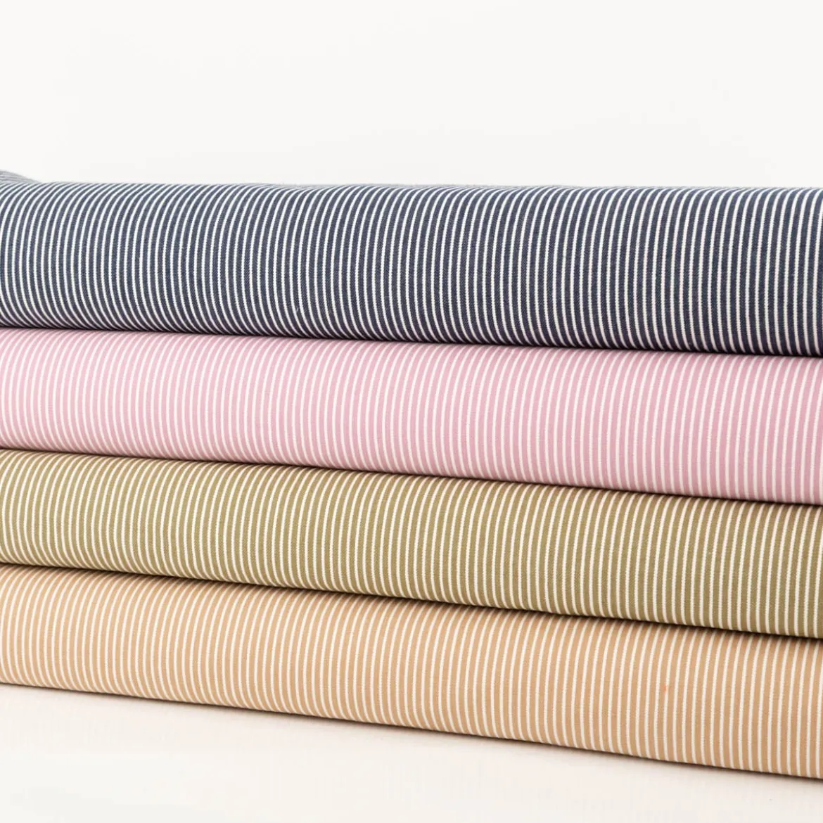 Jeansstoff Stretch Streifen beige 140cm Breite