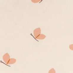 Jersey Baumwolljersey BUTTERFLY Schmetterlinge beige lachsrosa 1,5m Breite