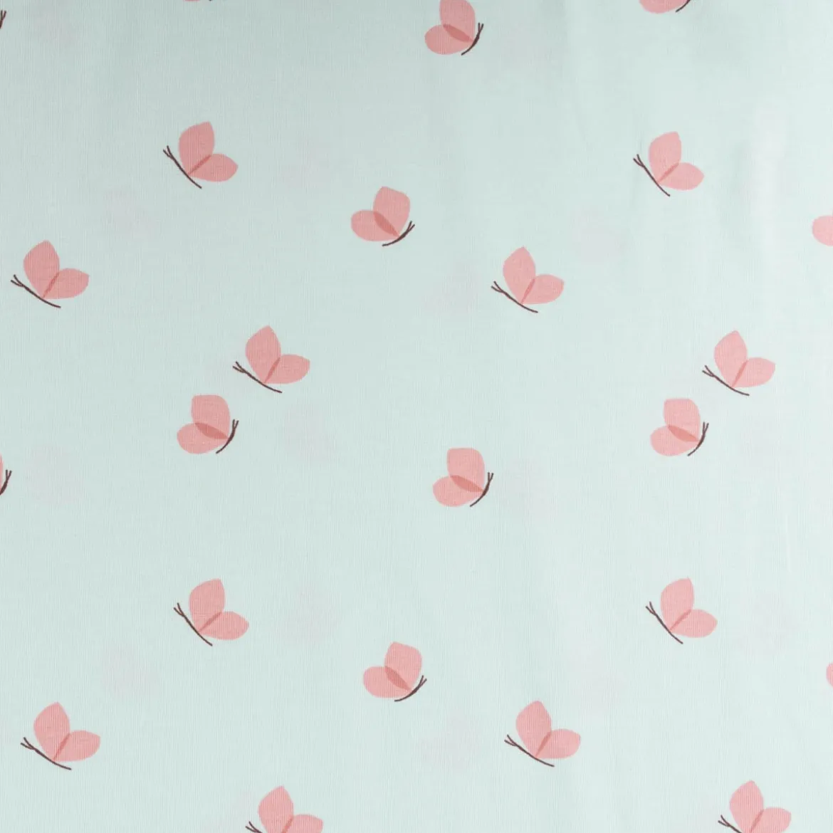 Jersey Baumwolljersey BUTTERFLY Schmetterlinge mint rosa 1,5m Breite