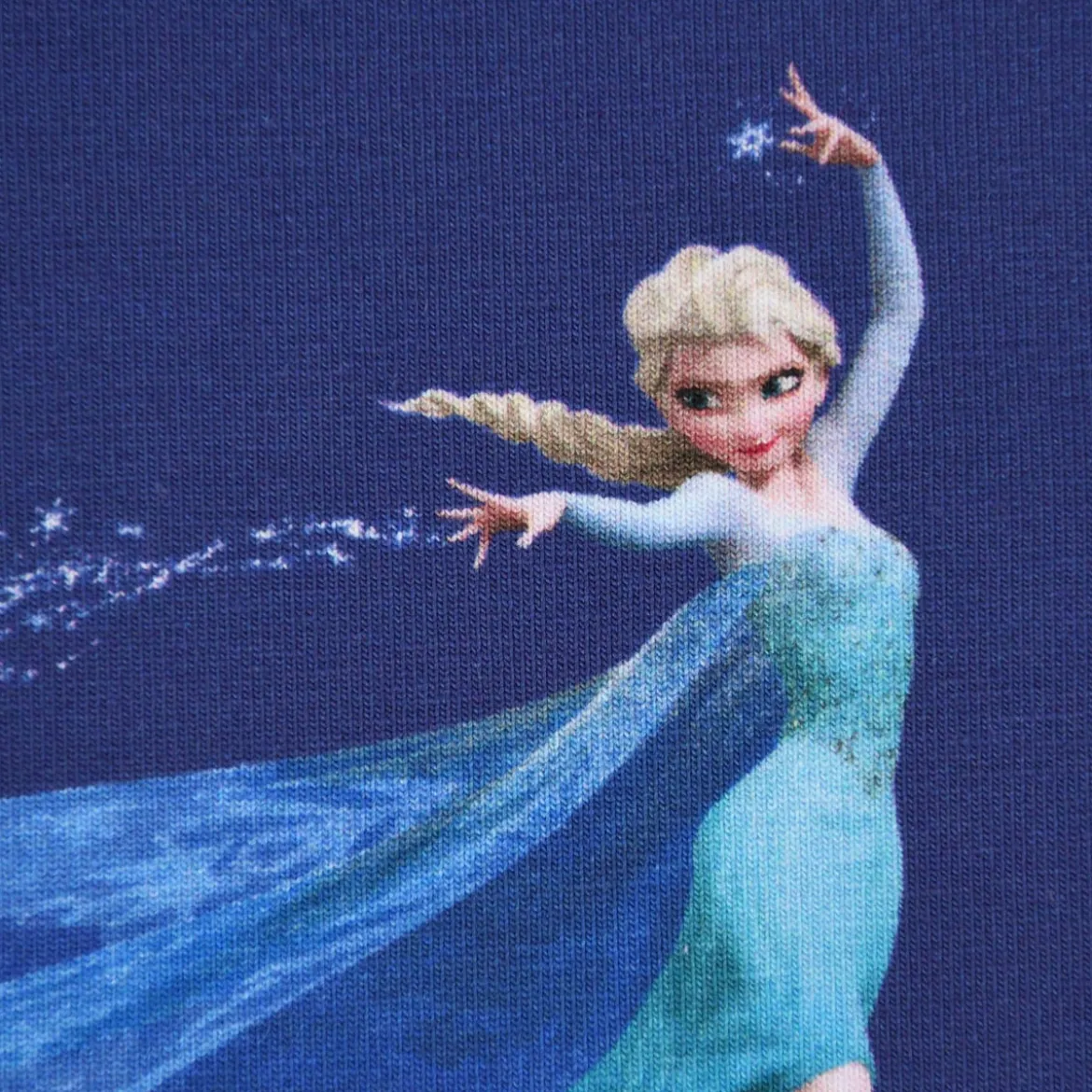 Jersey Disney Frozen dunkelblau Digitaldruck 1,5m Breite