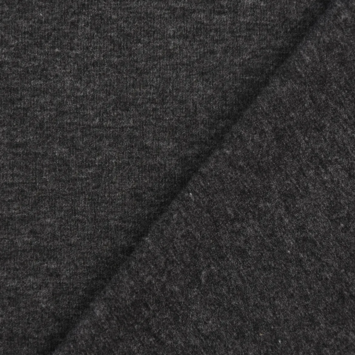 Jersey einfarbig dunkelgrau meliert 1,60m Breite