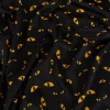 Jersey Foliendruck Halloween Katzenaugen glänzend schwarz 1,45m Breite