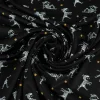 Jersey Foliendruck Halloween Mumien glänzend schwarz 1,45m Breite