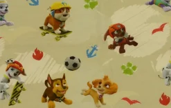 Jersey Jerseystoff Disney Paw Patrol Hunde gelb bunt Digitaldruck 1,5m Breite