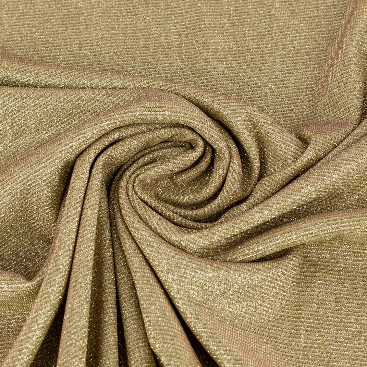 Jersey Lurex Glamour uni goldfarbig 1,40m Breite