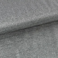 Jersey Lurex Glamour uni silberfarbig dunkelgrau1,40m Breite