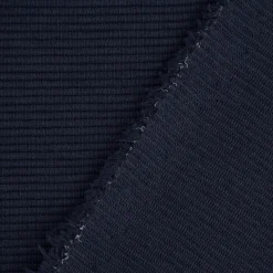 Jersey Ottoman Rippjersey einfarbig dunkelblau 1,40m Breite