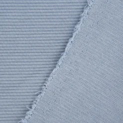 Jersey Ottoman Rippjersey einfarbig rauchblau 1,40m Breite