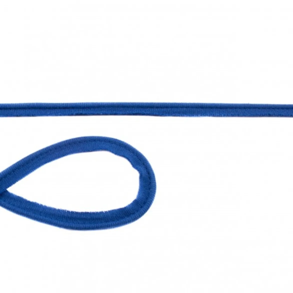 Jersey Paspelband kobaltblau Meterware Breite: 1cm