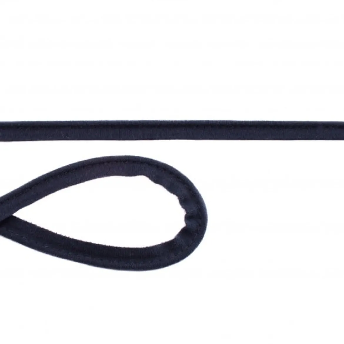 Jersey Paspelband marineblau Meterware Breite: 1cm