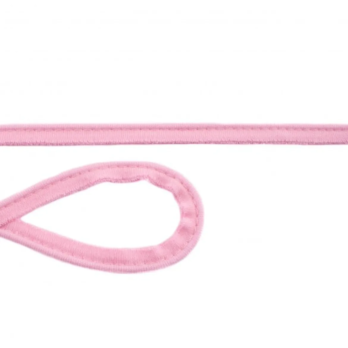 Jersey Paspelband rosa Meterware Breite: 1cm