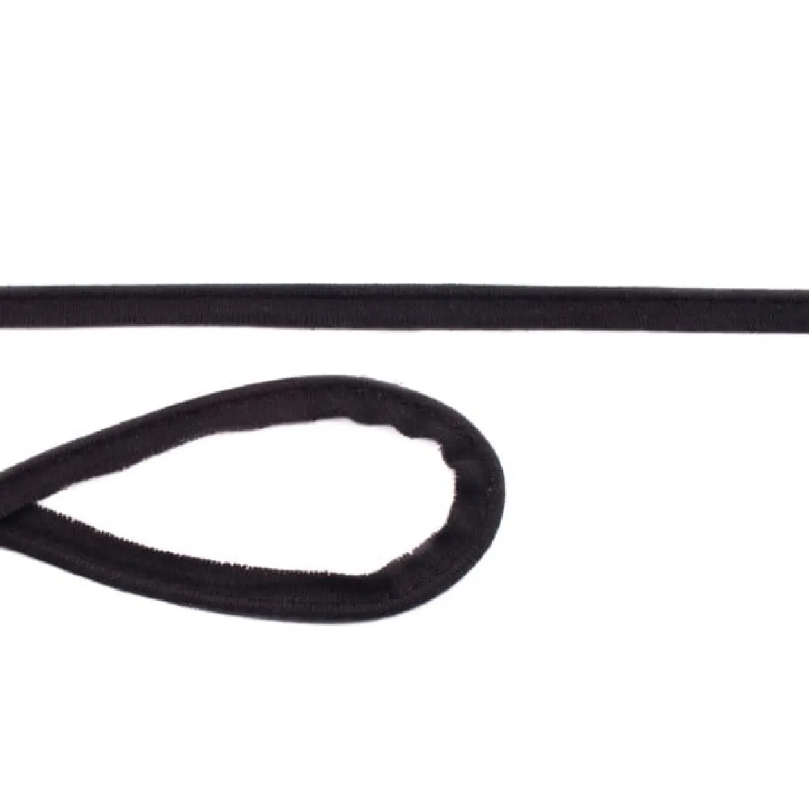 Jersey Paspelband schwarz Meterware Breite: 1cm