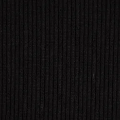 Jersey Rippjersey einfarbig schwarz 1,40m Breite