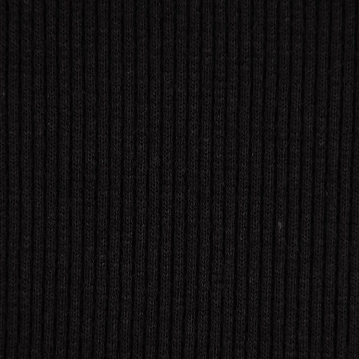 Jersey Rippjersey einfarbig schwarz 1,40m Breite