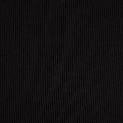 Jersey Rippjersey einfarbig schwarz 1,40m Breite