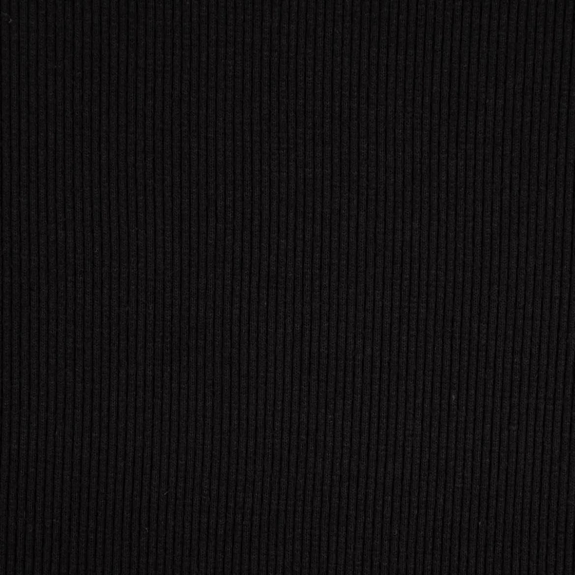 Jersey Rippjersey einfarbig schwarz 1,40m Breite
