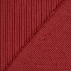 Jersey Rippjersey einfarbig rot 1,40m Breite
