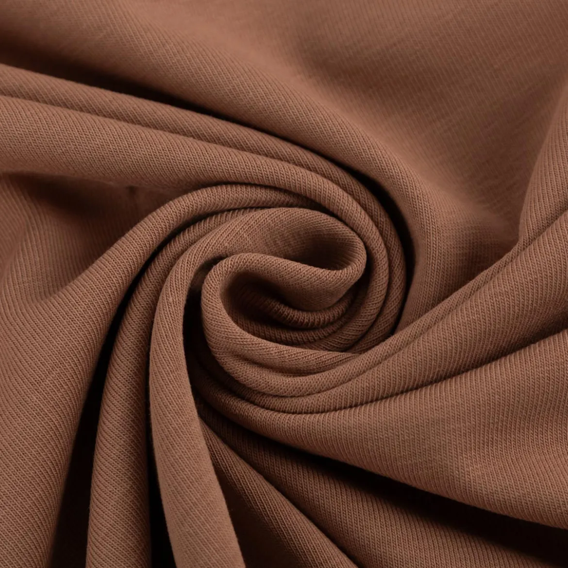 Jersey Stoff Baumwolljersey uni camel 1,50m Breite