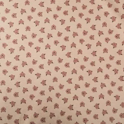 Jersey Stoff Baumwolljersey Ruzmi Bär Fuchs Gesichter camel braun 1,45m Breite