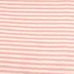 Jersey Stoff Baumwolljersey Yarn Dyed Streifen fein weiß coral 1,50m Breite