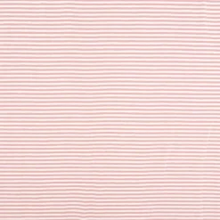 Jersey Stoff Baumwolljersey Yarn Dyed Streifen fein weiß hell-mauve 1,50m Breite