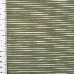 Jersey Stoff Baumwolljersey feine Linien grün weiß 1,50m Breite