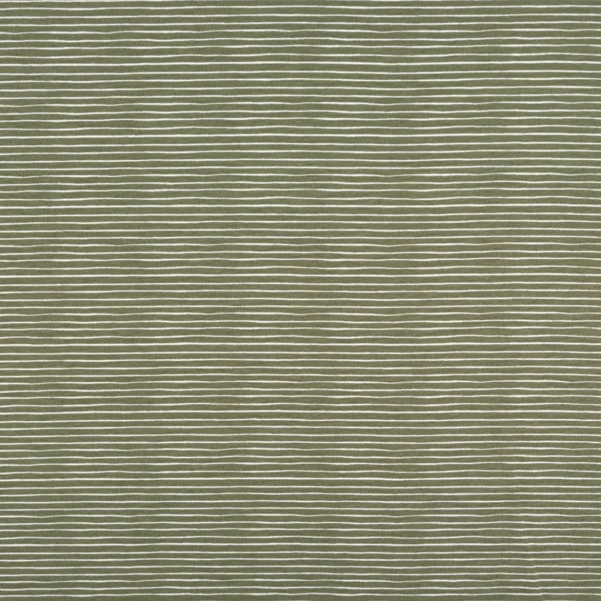 Jersey Stoff Baumwolljersey feine Linien grün weiß 1,50m Breite