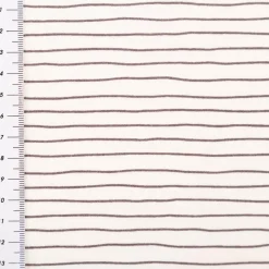 Jersey Stoff Baumwolljersey feine Linien weiß schwarz 1,50m Breite